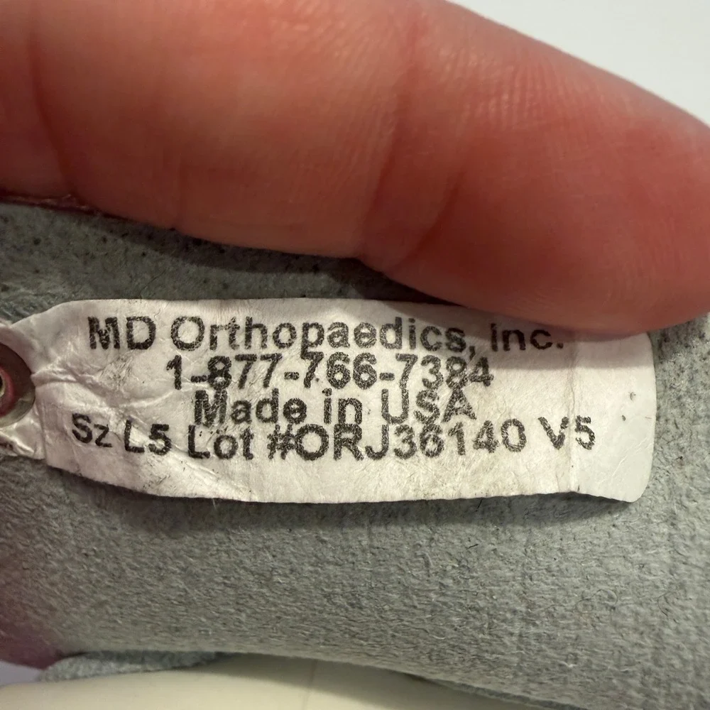 MD Orthopaedics Mitchell Ponseti Boots 5 Grey Suede Clubfoot Medical
